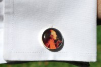 DWTS cufflink on cuff